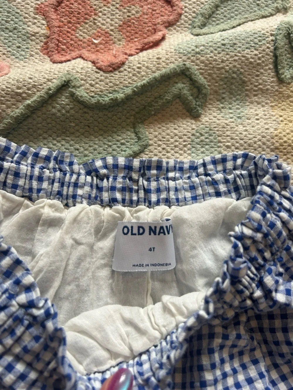 Old Navy soft gingham